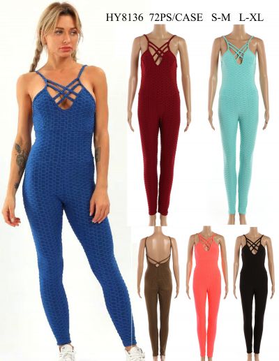 Women's One Pieces Tiktok Butt Lifting Jumpsuit One Dozen Wholesale ...